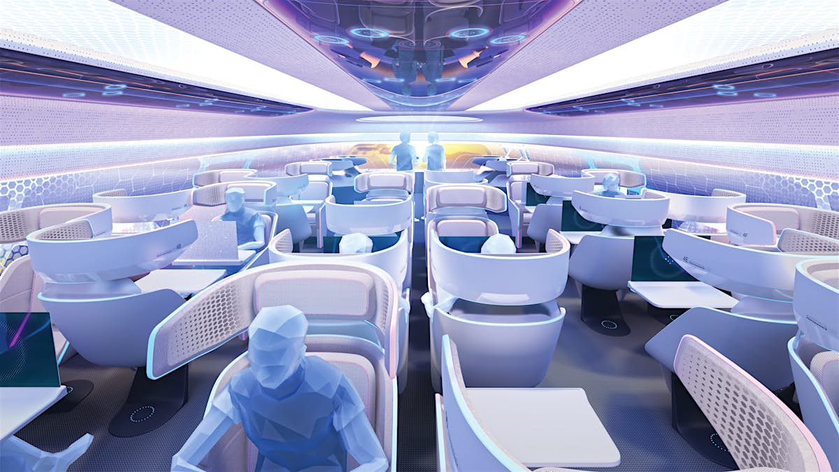 Designers are imagining the aircraft cabins of the future Lonely